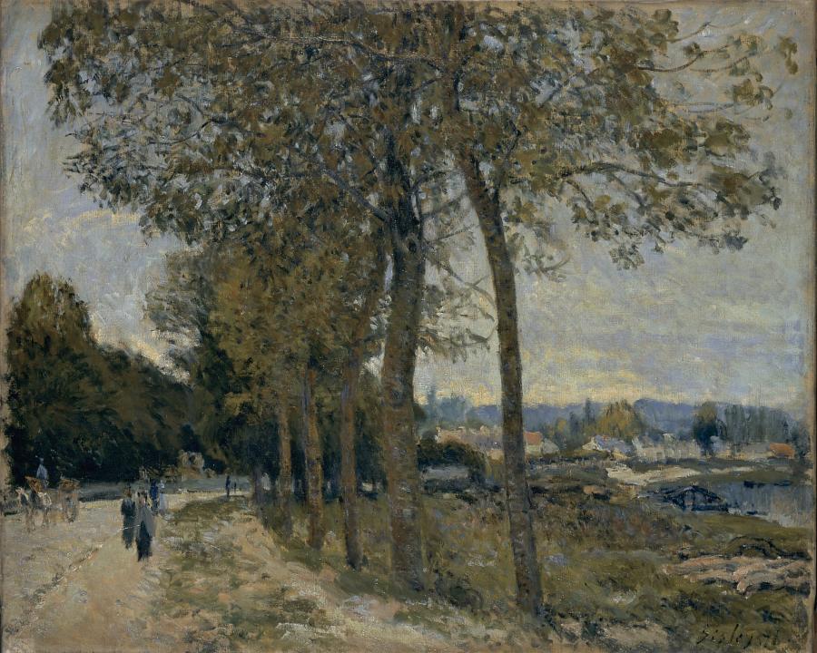 Alfred Sisley, La Seine à Port-Marly, 1876.