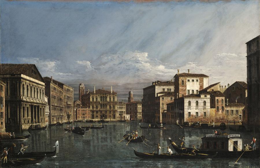 Bernardo Bellotto, Le grand canal à Venise, vers 1736-1740.