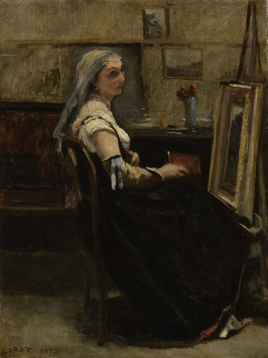 Jean-Baptiste Camille Corot, L'Atelier, 1870. 