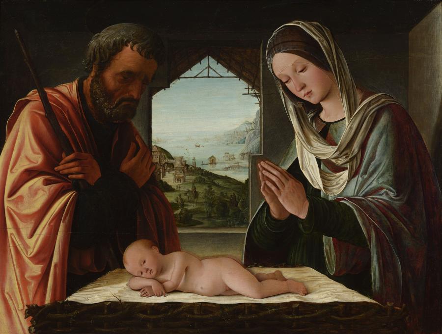 Lorenzo Costa, La Nativité, vers 1490.