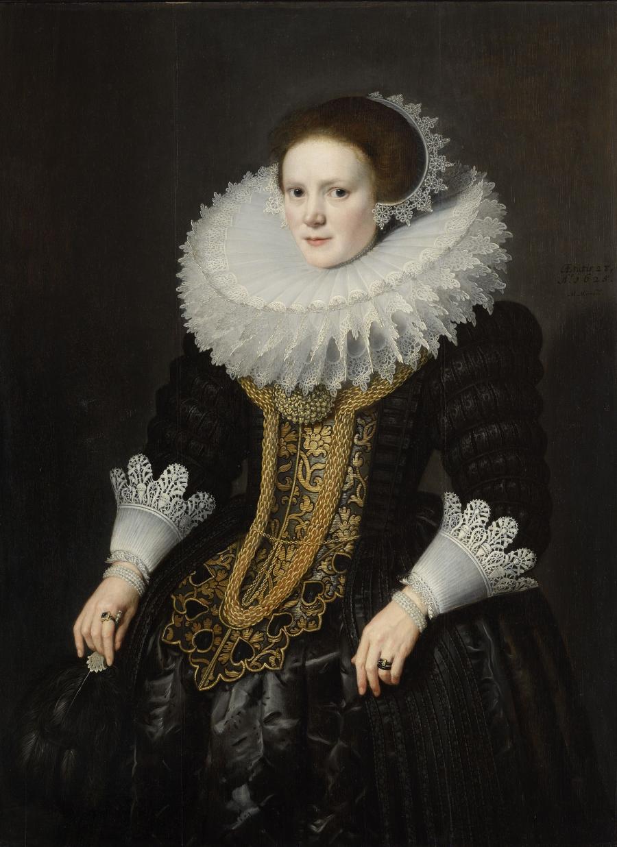 Michiel Jansz Van Miereveld, Portrait de femme, 1625. 