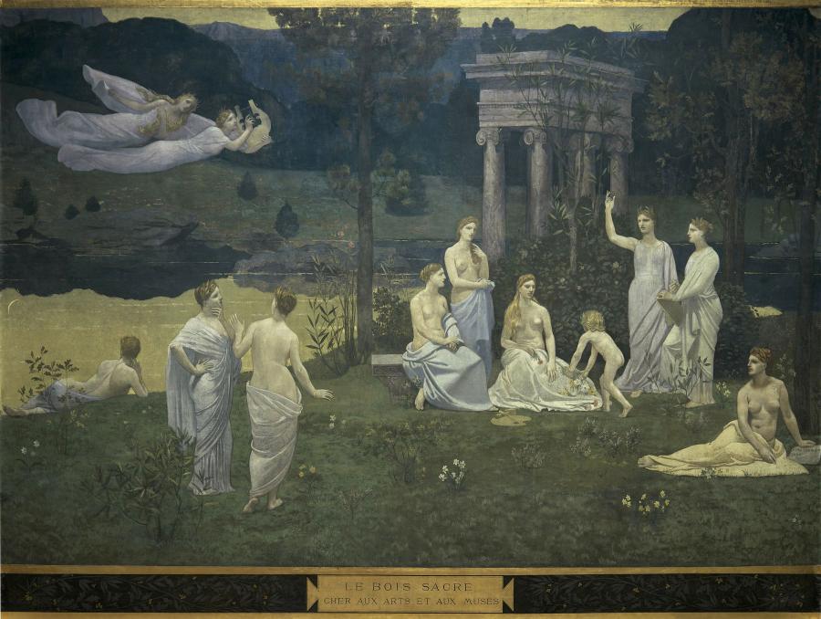 Pierre Puvis de Chavannes, Le Bois sacré cher aux arts et aux muses, XIXe siècle
